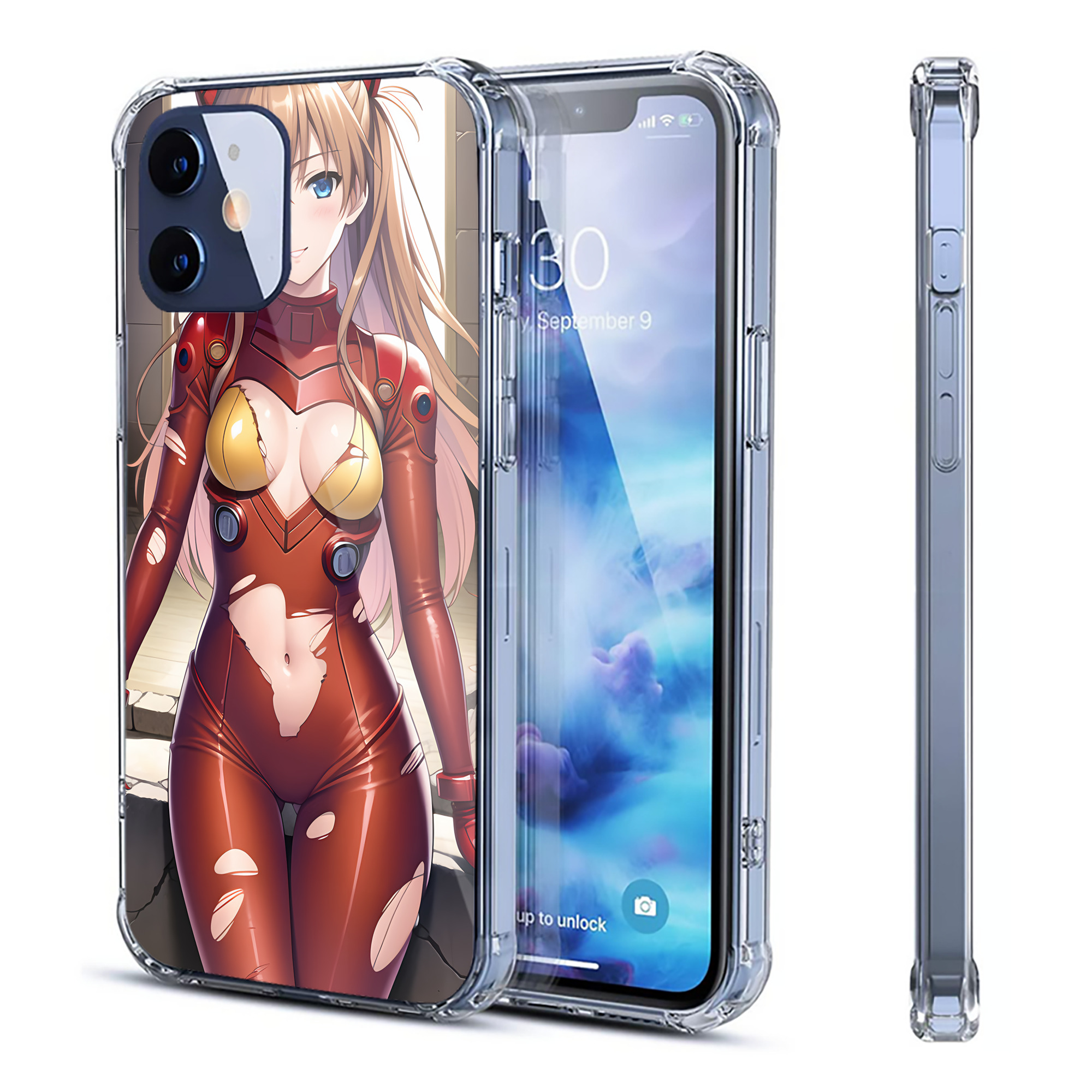 （画像用） EVA 新世紀エヴァンゲリオン 【iPhone 12シリーズ対応】透明スマホケース（クリアソフトケース）